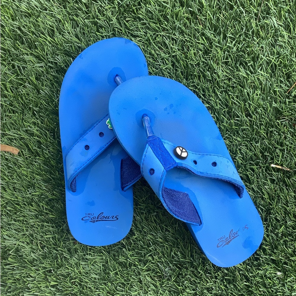 Blue Flip Flops